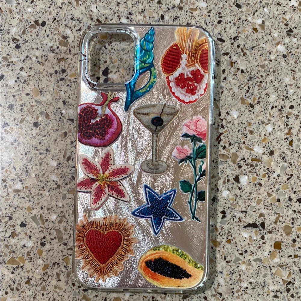 Decorative Phone Case with Colorful Embroidery